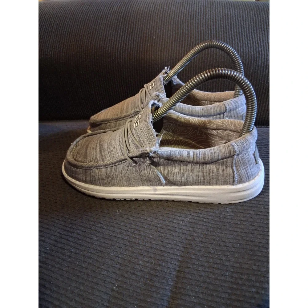 Hey Dude Wally Youth Blend Linen‎ Stone US Youth Size 3 Women's 4 40159-270